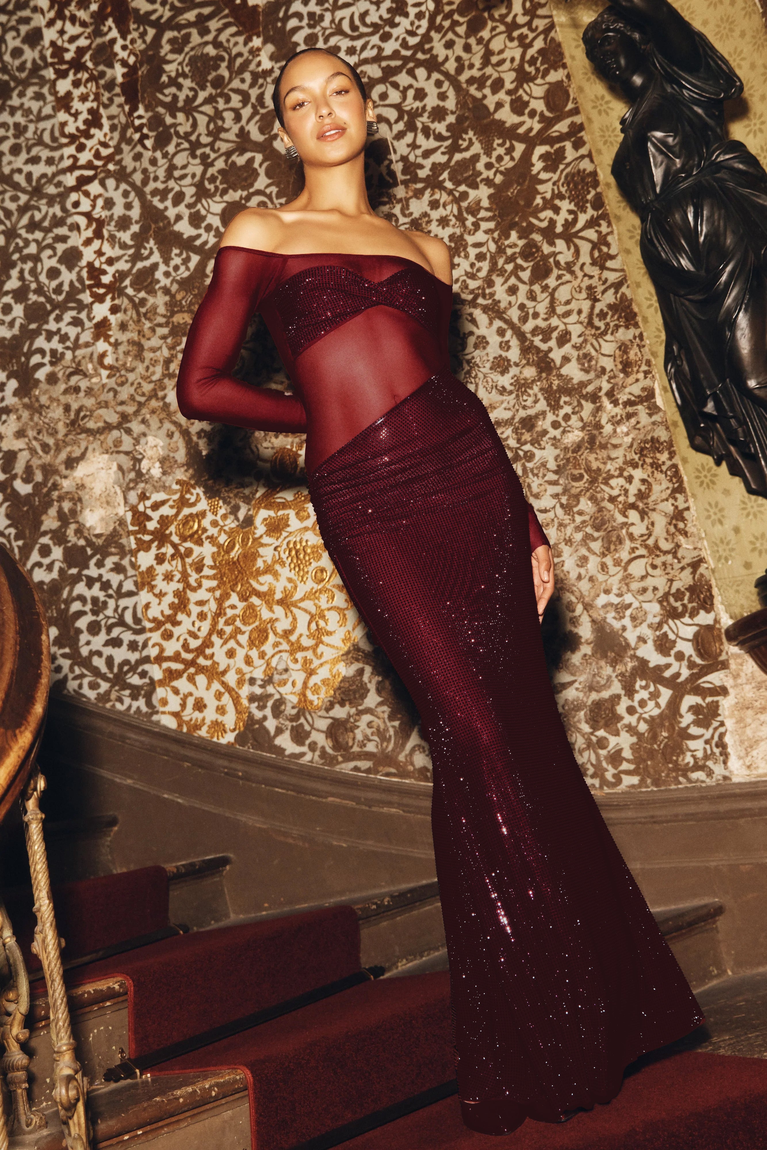 Camilla | Off Shoulder Maxi Dress