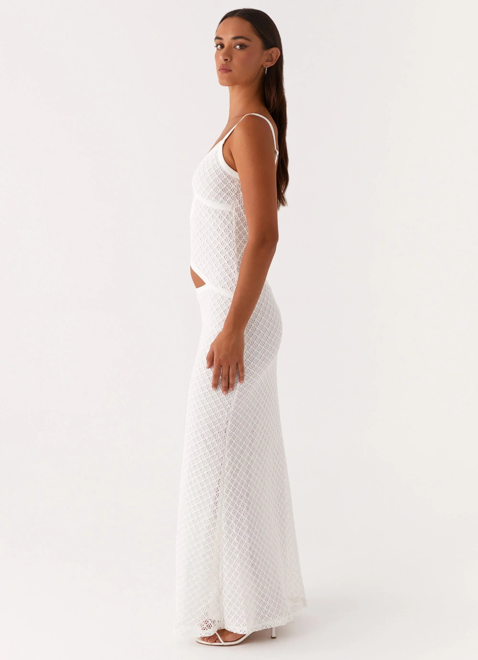 Lunaria | Cutout Plaid Maxi
