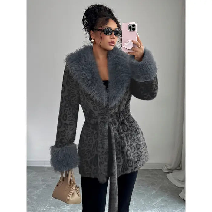 Emily Winter Leopard Coat