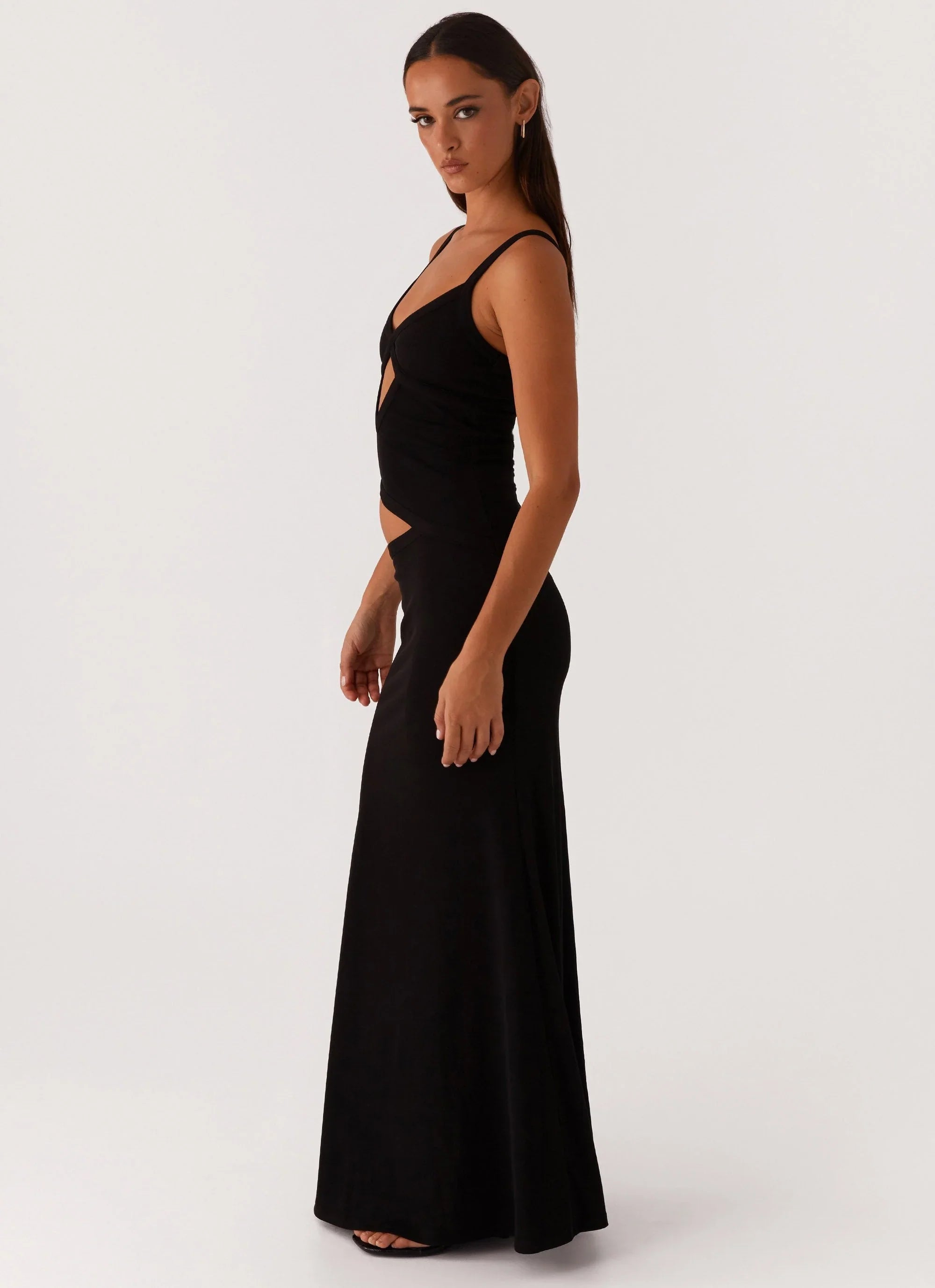 Lunaria | Cutout Plaid Maxi
