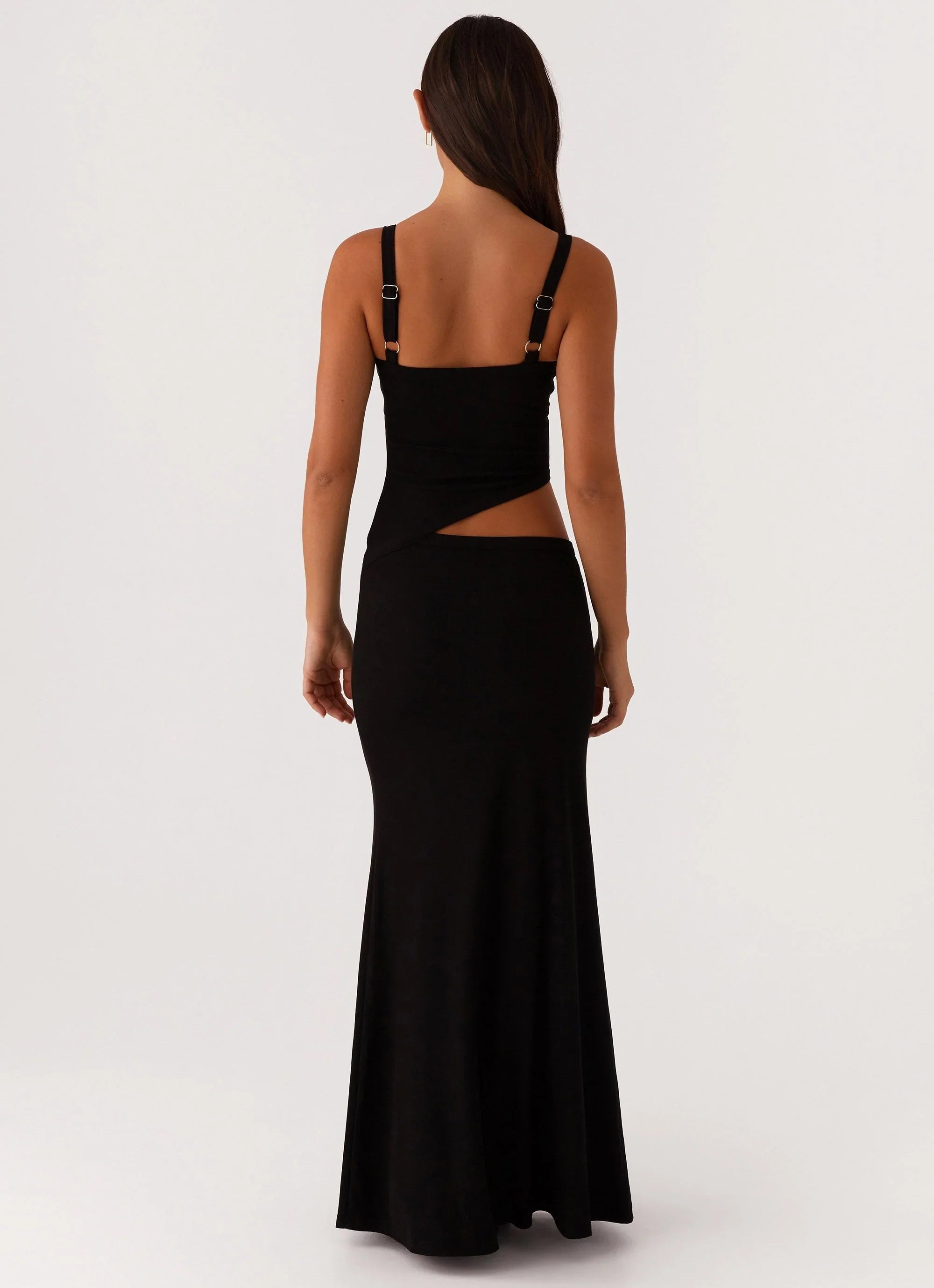 Lunaria | Cutout Plaid Maxi