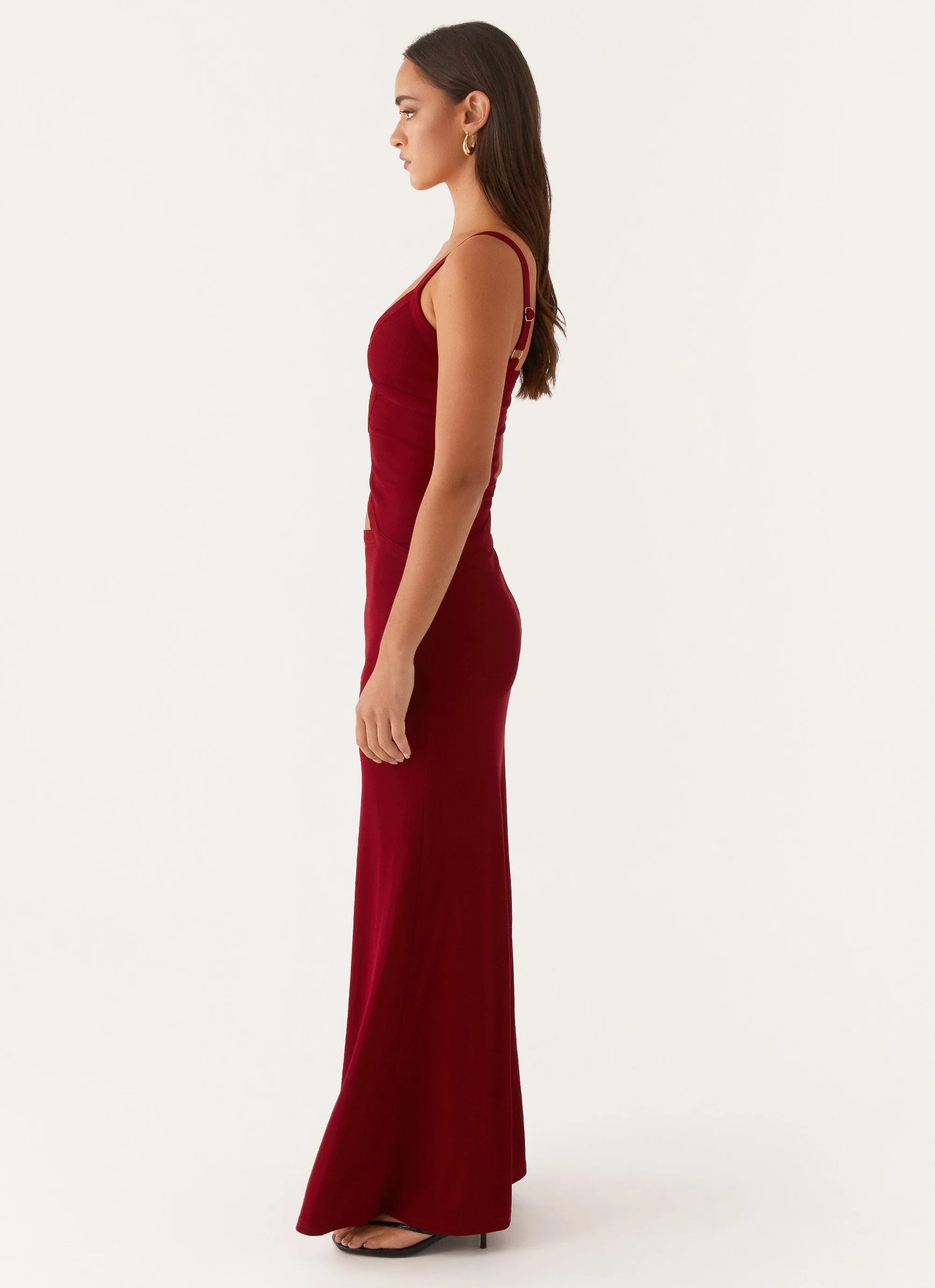 Lunaria | Cutout Plaid Maxi