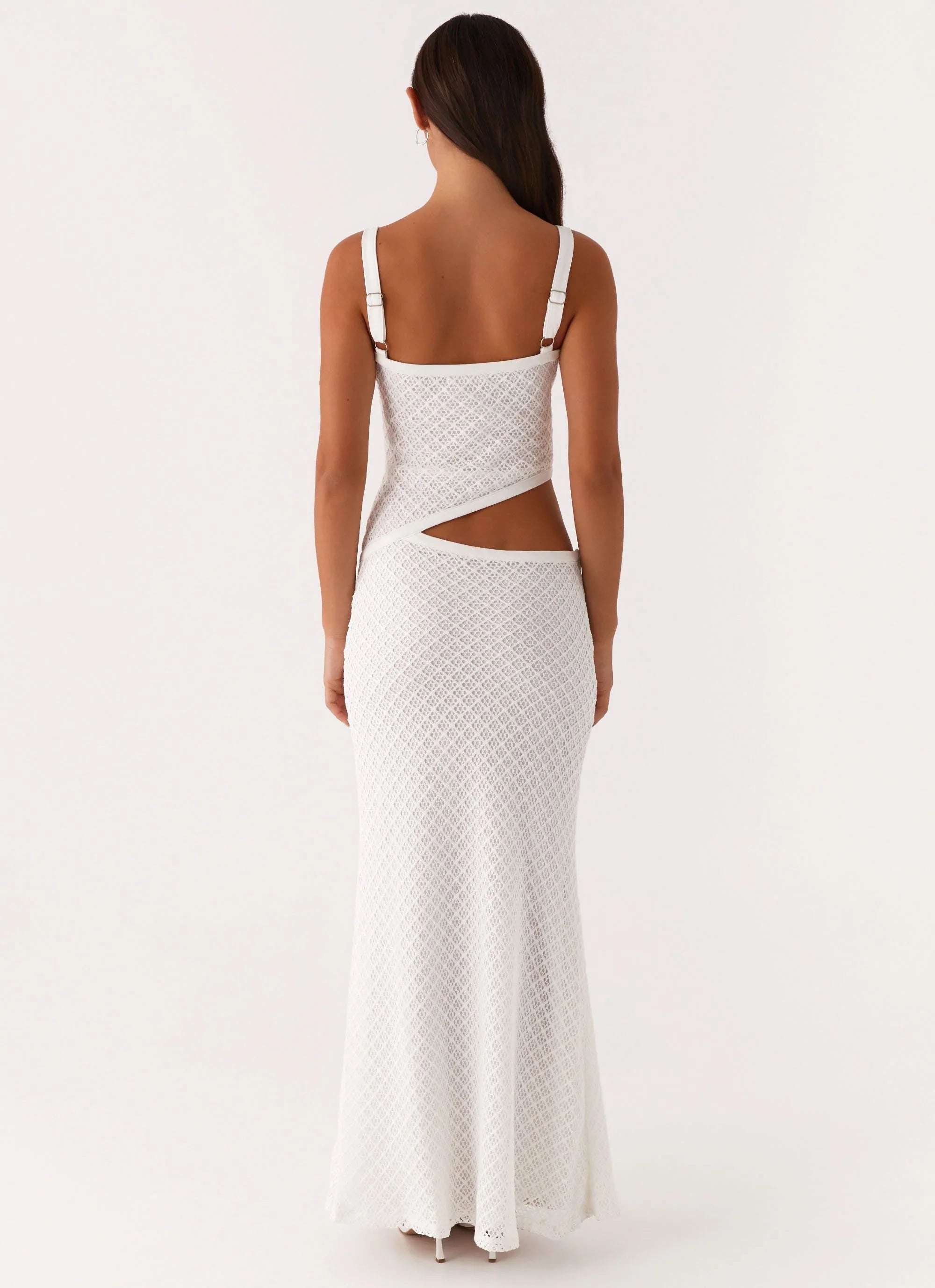 Lunaria | Cutout Plaid Maxi