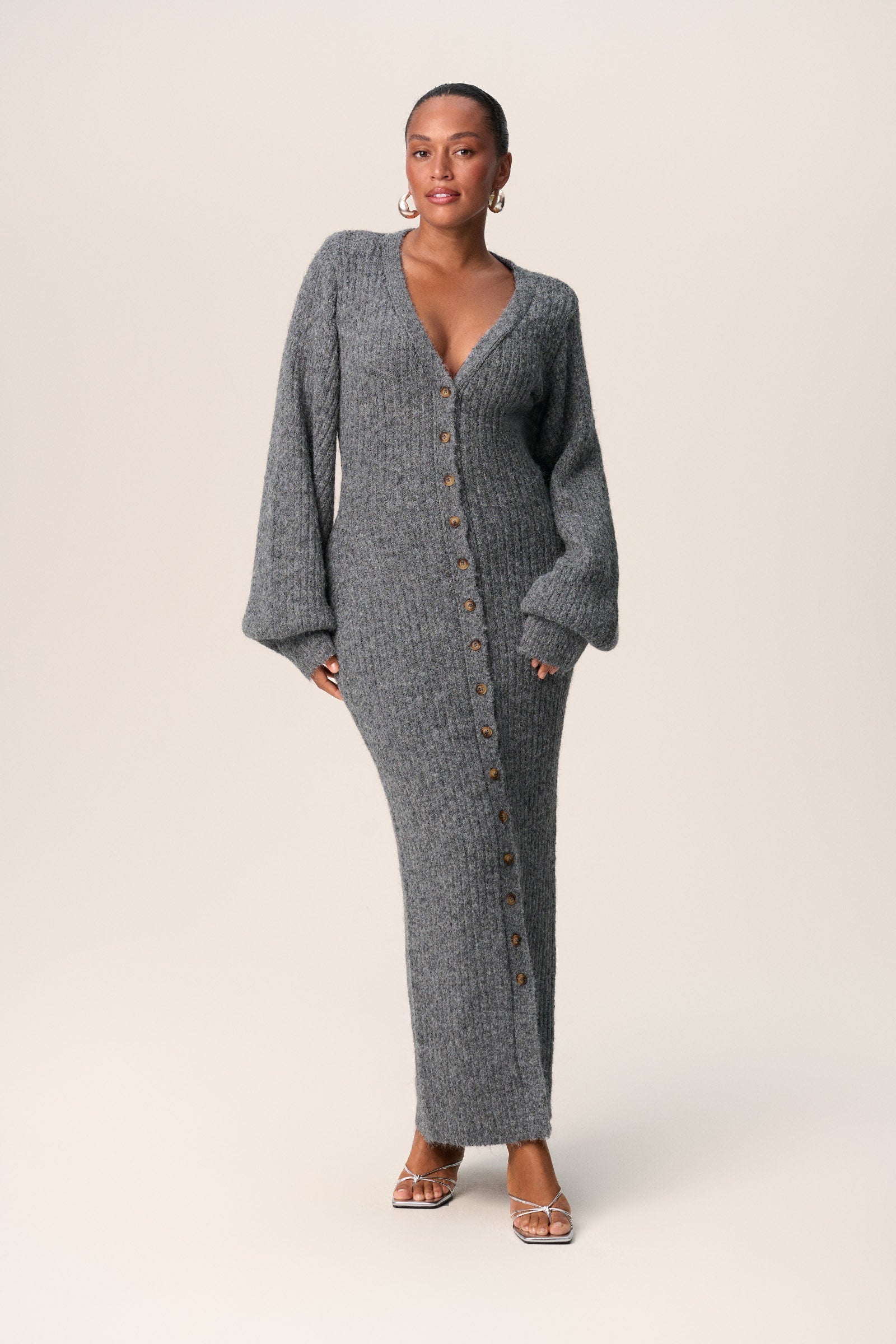 Floortje | Gray Maxi Dress