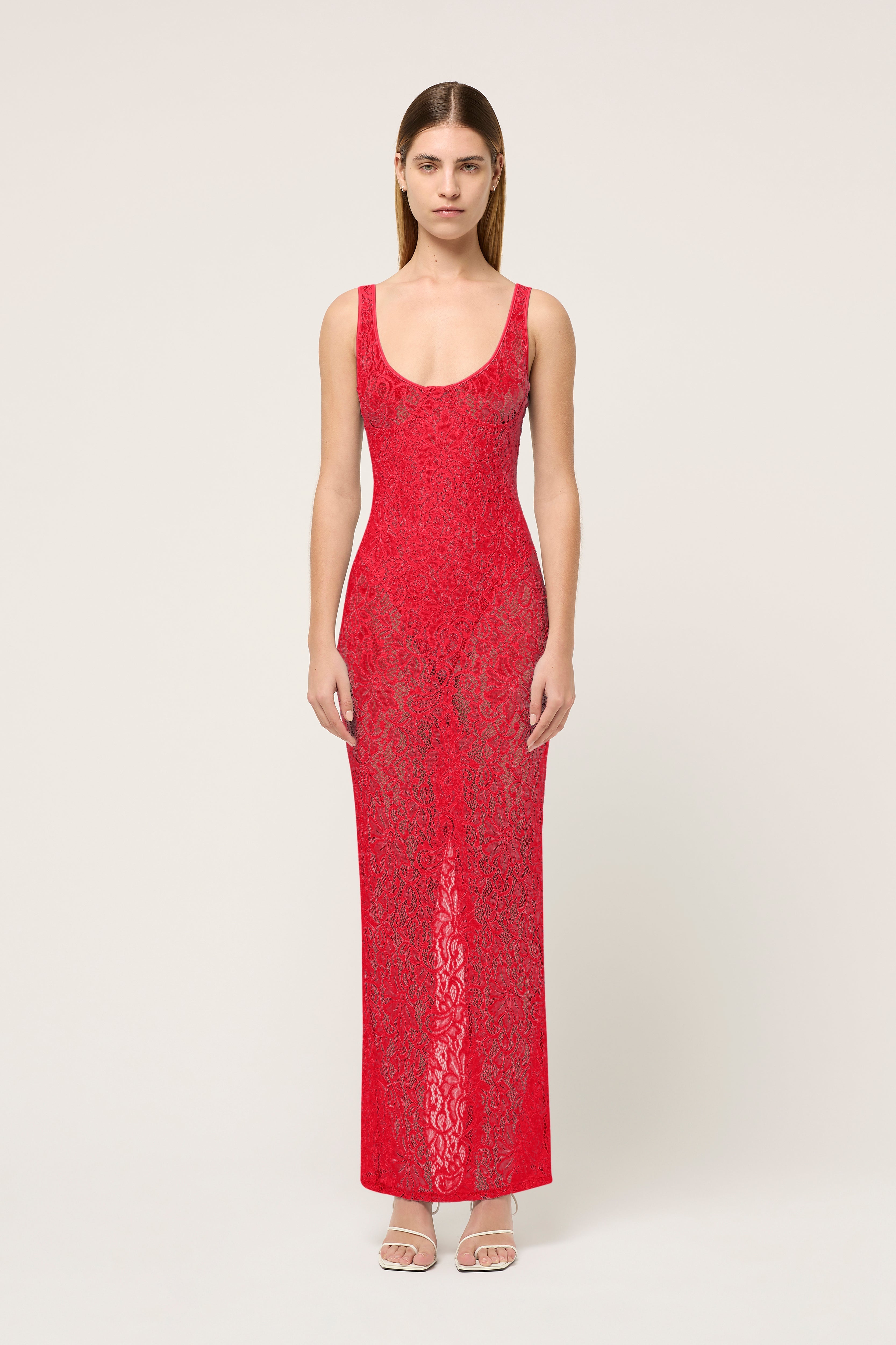 Clara | Lace Midi Dress