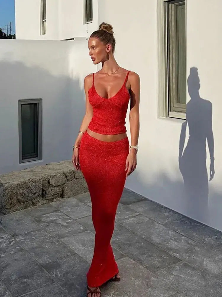 Zaria | Shiny Backless Set